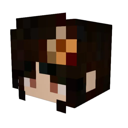 Shockthe_ Minecraft avatar head, 3D render