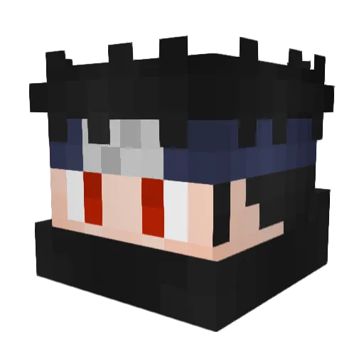 Shod0 Minecraft avatar head, 3D render