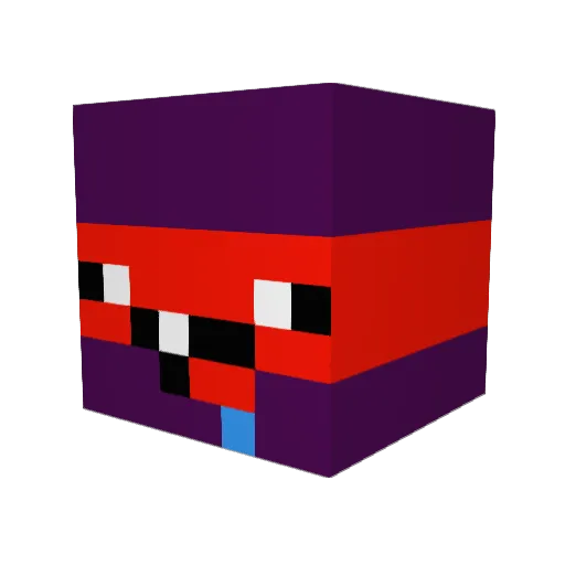 Shoddoughnut Minecraft avatar head, 3D render