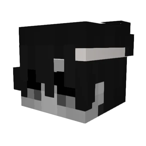 Shodex Minecraft avatar head, 3D render