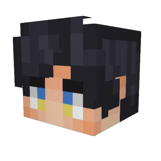 Shoe555 Minecraft avatar head, 3D render