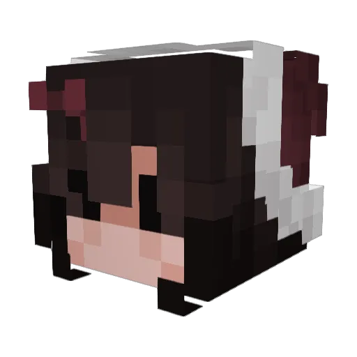 Shoeni Minecraft avatar head, 3D render