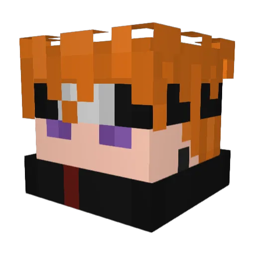Shoesondi Minecraft avatar head, 3D render