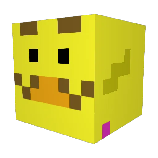 Shoet47 Minecraft avatar head, 3D render