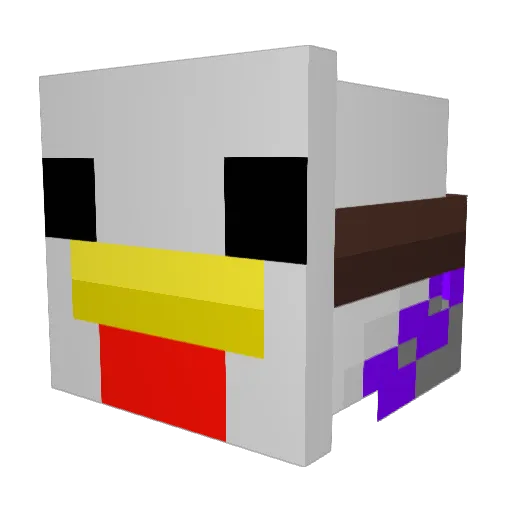 Shoffin97 Minecraft avatar head, 3D render