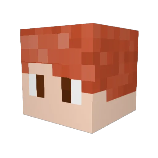 Shoga_mp4 Minecraft avatar head, 3D render