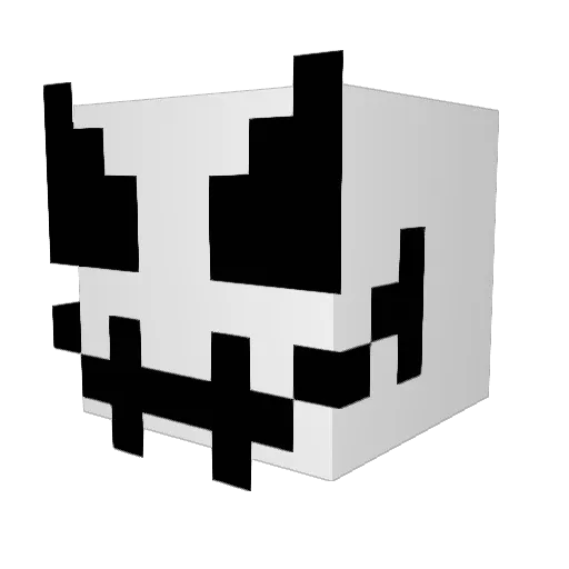 Shoganx Minecraft avatar head, 3D render