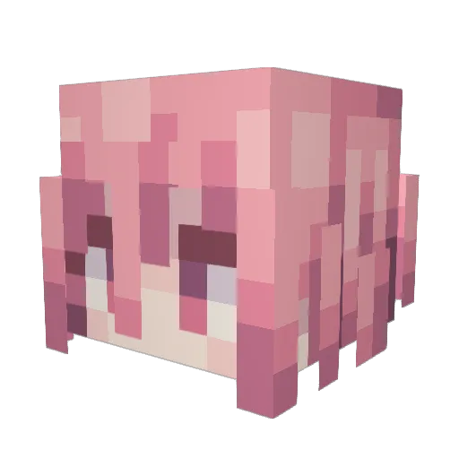 Shogetsu_ Minecraft avatar head, 3D render