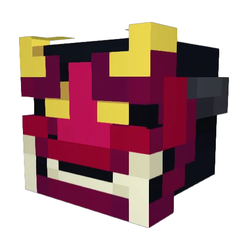 ShogunCinn Minecraft avatar head, 3D render