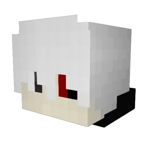ShogunRain Minecraft avatar head, 3D render