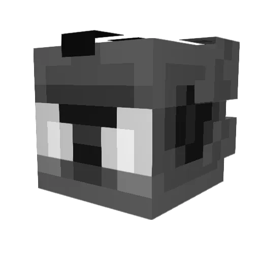 Shogunsean Minecraft avatar head, 3D render