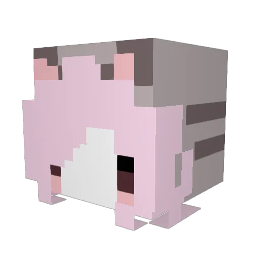 Shogven Minecraft avatar head, 3D render