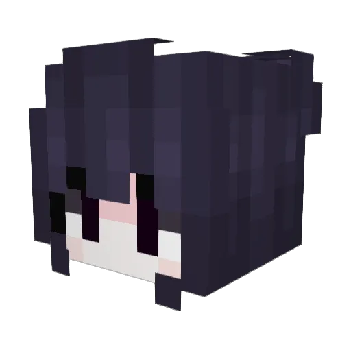 Shoial Minecraft avatar head, 3D render