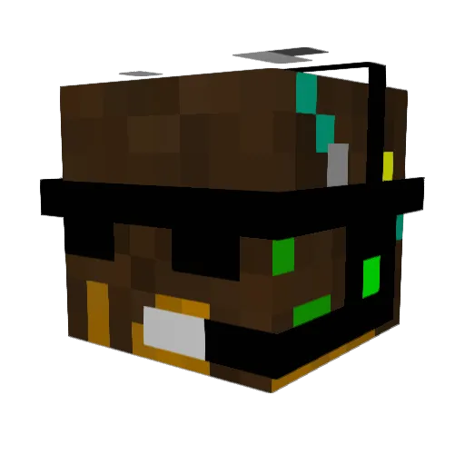 ShojaMun Minecraft avatar head, 3D render