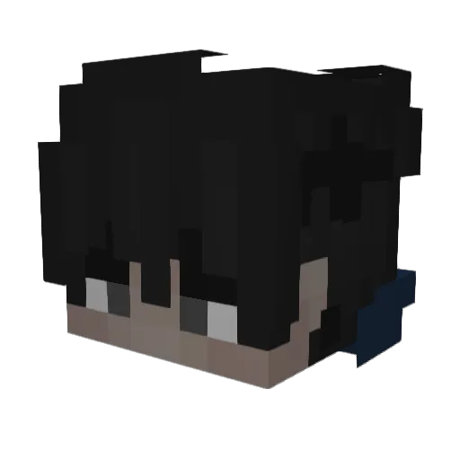 ShokRoket Minecraft avatar head, 3D render