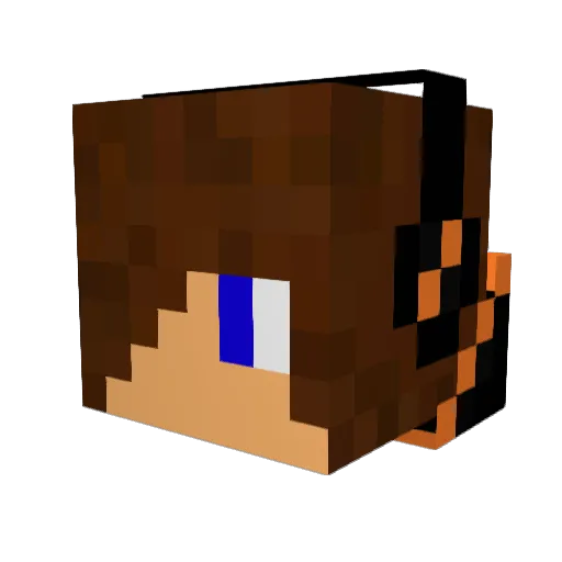 ShokiClubBG Minecraft avatar head, 3D render