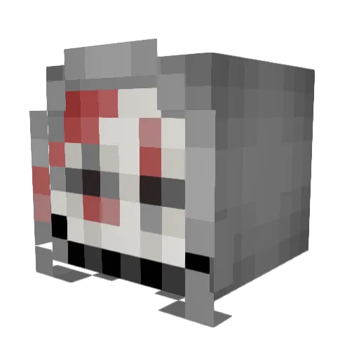 Shokin_kun Minecraft avatar head, 3D render