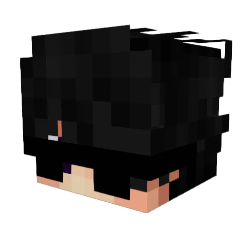Shokkino Minecraft avatar head, 3D render