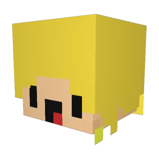 ShokoMC Minecraft avatar head, 3D render