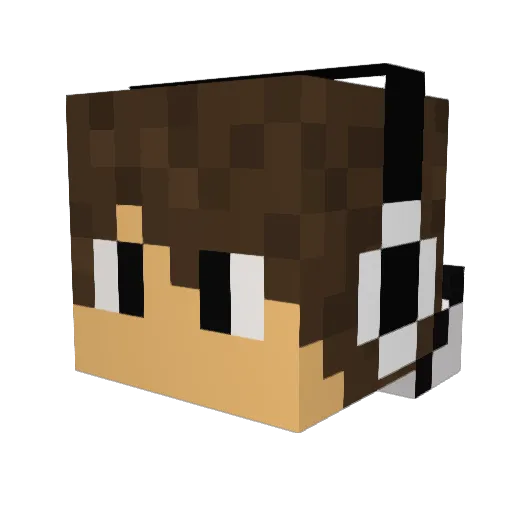 Shokobat_GG Minecraft avatar head, 3D render
