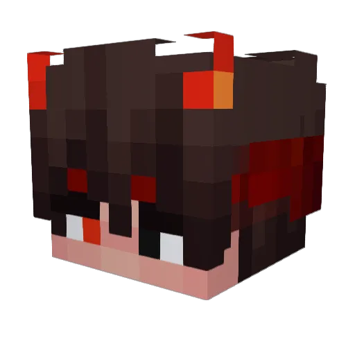 Shokzy98 Minecraft avatar head, 3D render