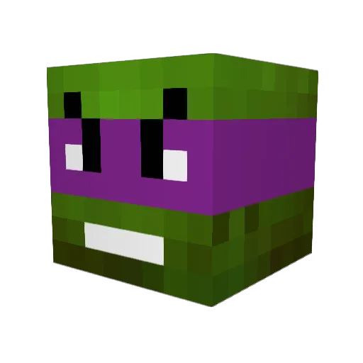 Sholazar Minecraft avatar head, 3D render