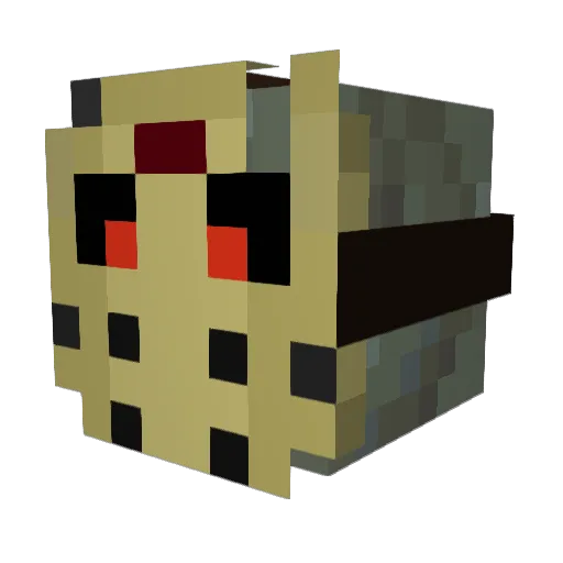 Shold Minecraft avatar head, 3D render