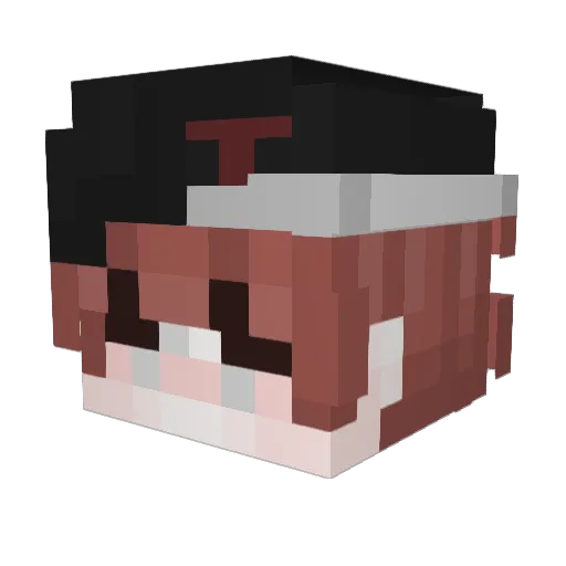 Shomaz Minecraft avatar head, 3D render