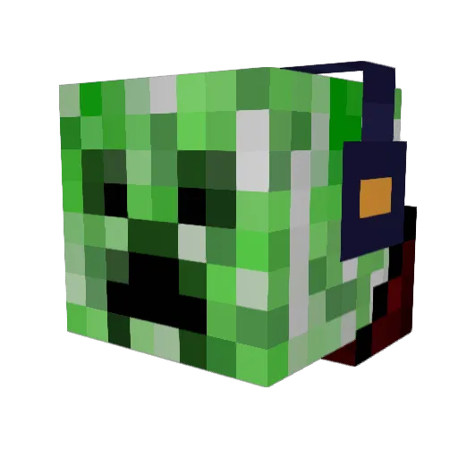 Shomekk Minecraft avatar head, 3D render
