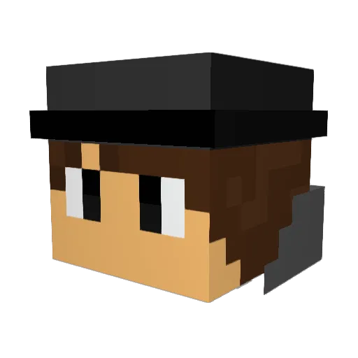 Shon97 Minecraft avatar head, 3D render