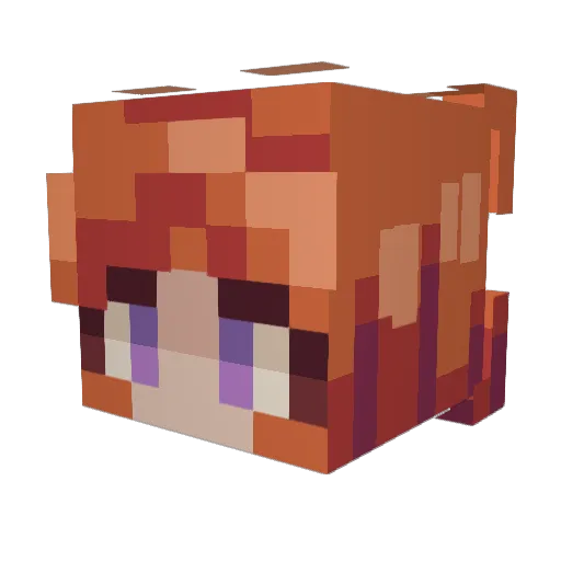 ShonKale Minecraft avatar head, 3D render
