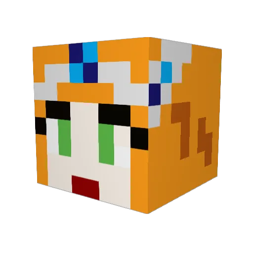 ShonaHoey Minecraft avatar head, 3D render