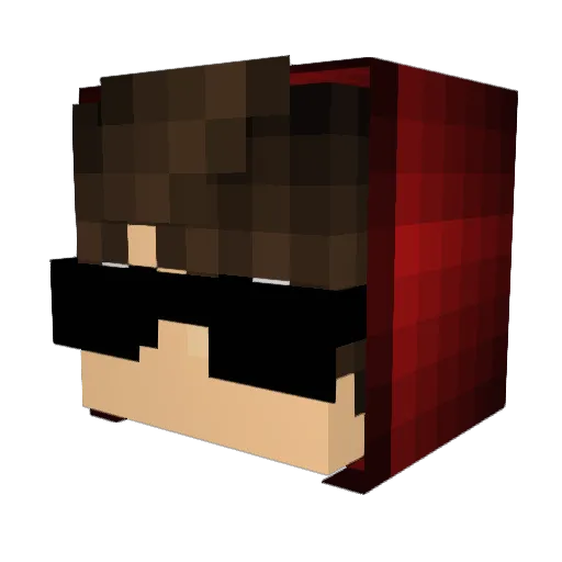 Shoneki Minecraft avatar head, 3D render