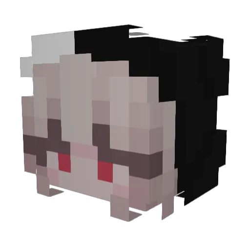 Shoniro93 Minecraft avatar head, 3D render