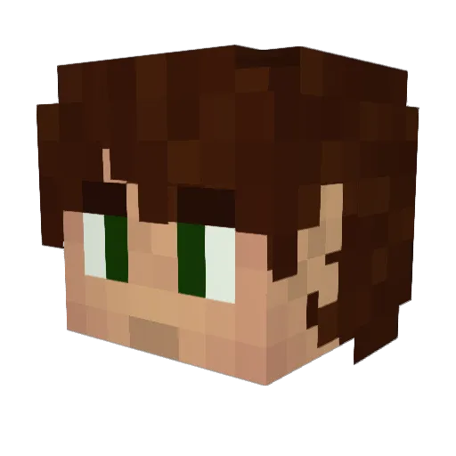 Shonyx_ Minecraft avatar head, 3D render