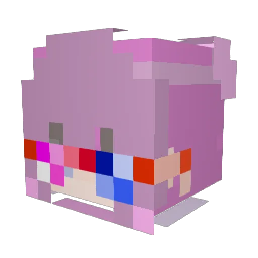 Shoo_by Minecraft avatar head, 3D render