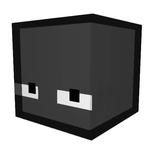 Shoombuh Minecraft avatar head, 3D render