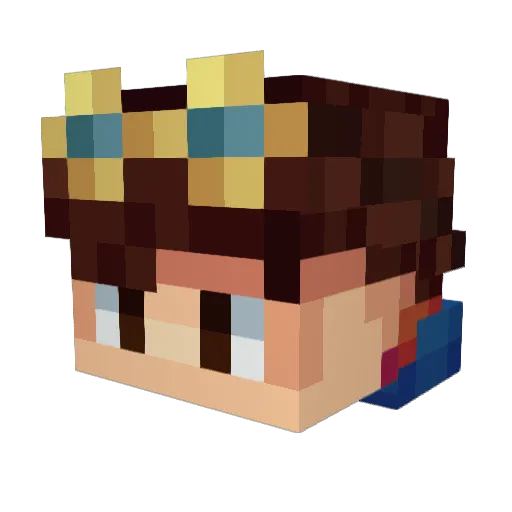 Shoon07 Minecraft avatar head, 3D render