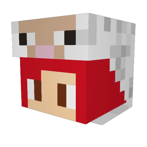 Shoonthesheep Minecraft avatar head, 3D render
