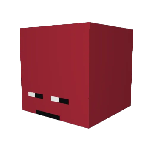 Shoooker Minecraft avatar head, 3D render