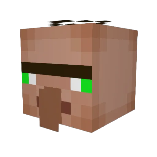 Shoopap Minecraft avatar head, 3D render