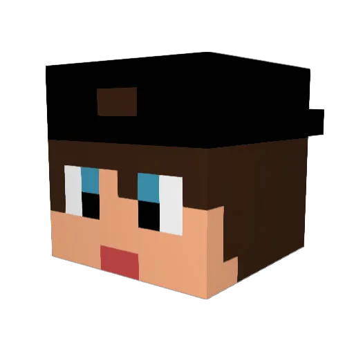 Shoopdog2000 Minecraft avatar head, 3D render