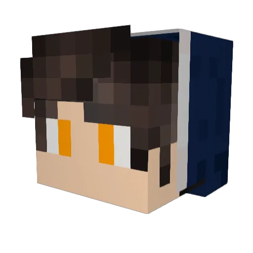 Shoopers Minecraft avatar head, 3D render