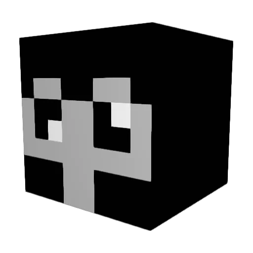 ShootASinner Minecraft avatar head, 3D render