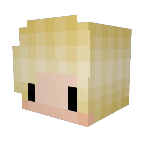 ShootAtYouForFun Minecraft avatar head, 3D render