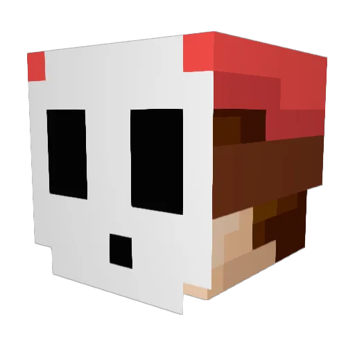 Shootdown007 Minecraft avatar head, 3D render