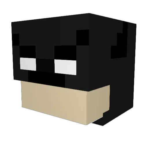 Shooting0_0 Minecraft avatar head, 3D render