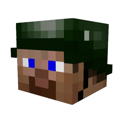 ShootingMexicans Minecraft avatar head, 3D render