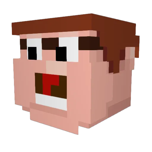 ShootingStqr Minecraft avatar head, 3D render