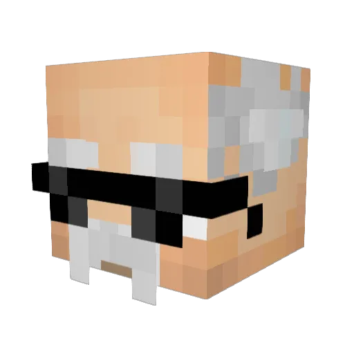 Shooxy_LV Minecraft avatar head, 3D render